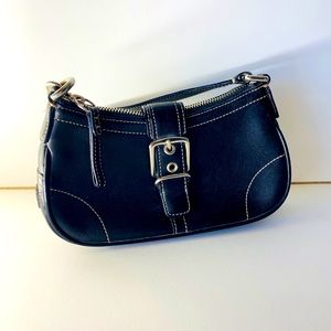 Coach Small Black Leather Purse